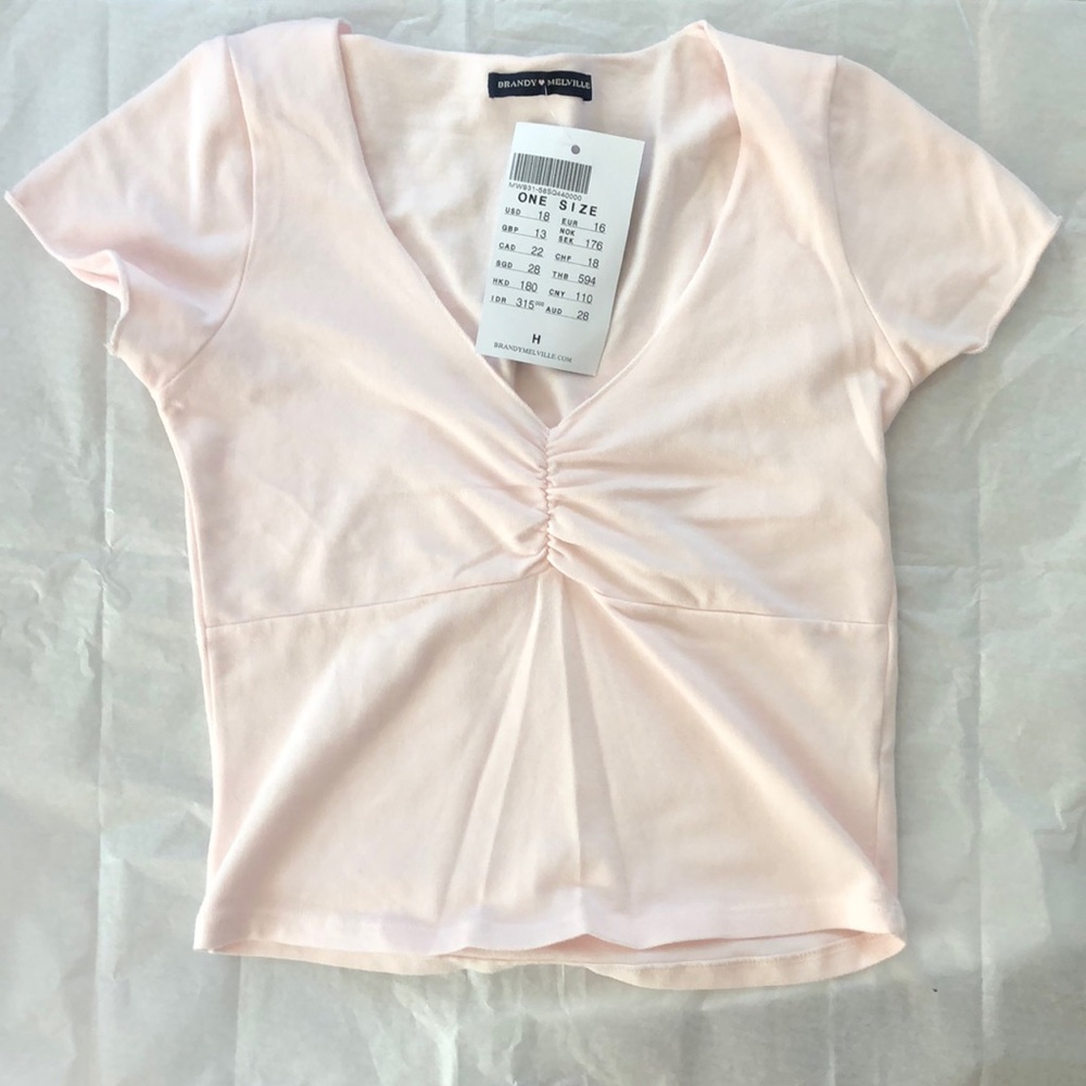 Brandy Melville Pink Gina Top